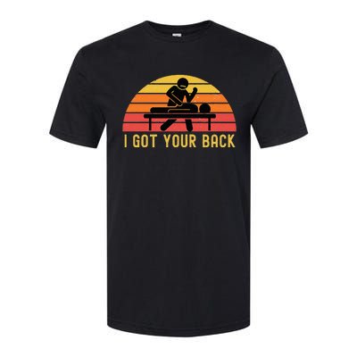 Massage Therapist I Got Your Back Massage Vintage Retro Gift Softstyle® CVC T-Shirt