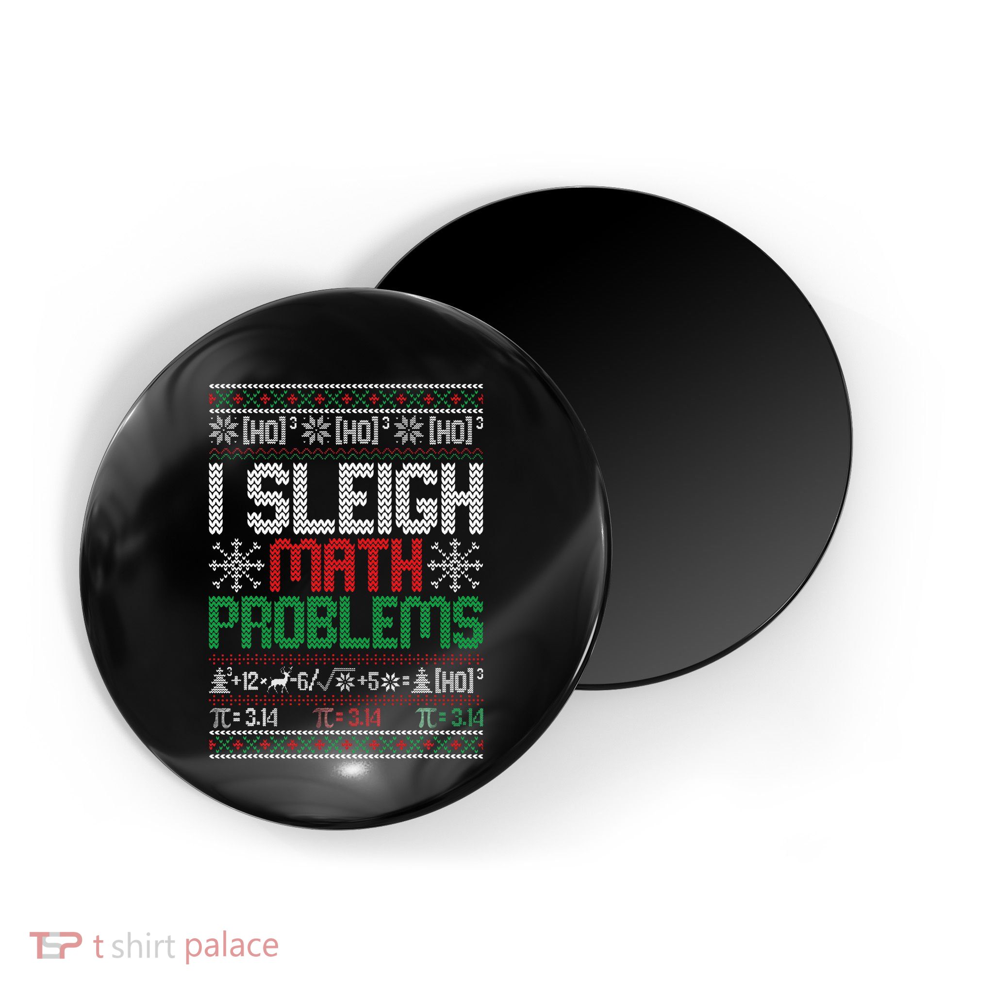 Math Teacher I Sleigh Math Problems Christmas Ugly Sweater Magnet