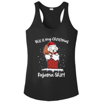 Maltese This Is My Christmas Pajama Funny Gift Ladies PosiCharge Competitor Racerback Tank