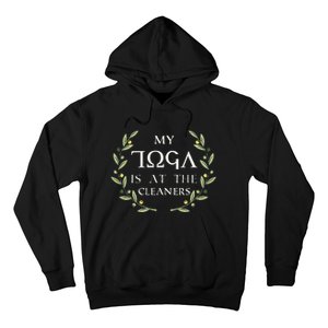 MY TOGA IS AT THE CLEANERS Funny Greek Toga Party Costume Hoodie