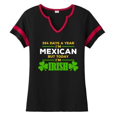 Mexican Today IM Irish Funny St. PatrickS Day Party Ladies Halftime Notch Neck Tee