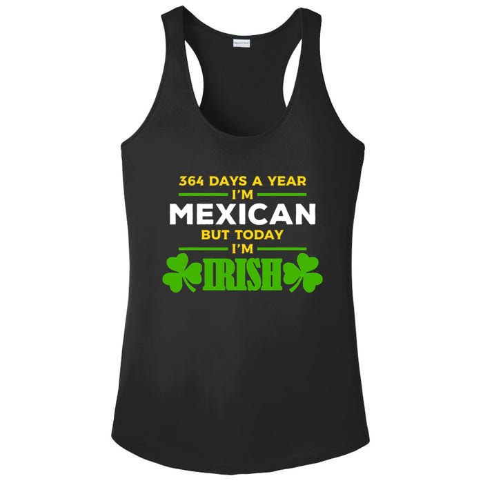 Mexican Today IM Irish Funny St. PatrickS Day Party Ladies PosiCharge Competitor Racerback Tank