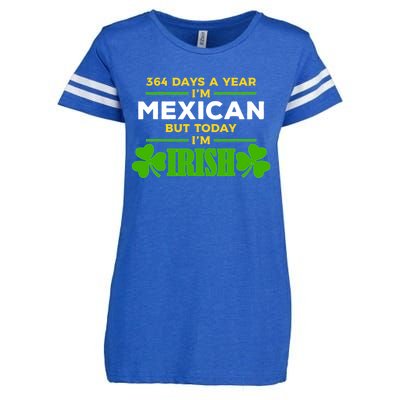 Mexican Today IM Irish Funny St. PatrickS Day Party Enza Ladies Jersey Football T-Shirt