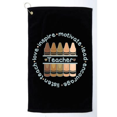 Multiethnic Teacher Inspire Motivate Lead Golf Towel