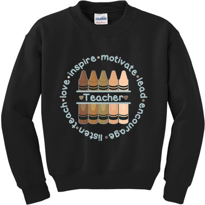 Multiethnic Teacher Inspire Motivate Lead Kids Sweatshirt