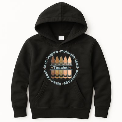 Multiethnic Teacher Inspire Motivate Lead Kids Hoodie
