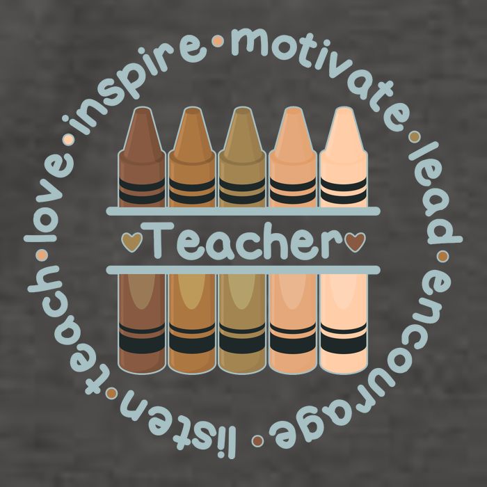 Multiethnic Teacher Inspire Motivate Lead Vector Backpack