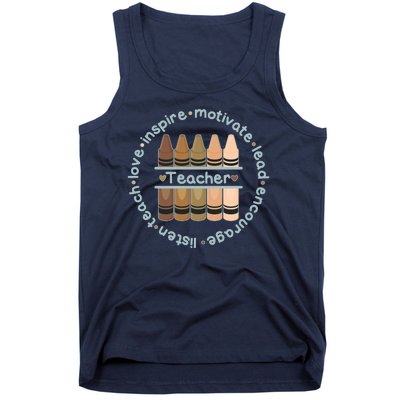 Multiethnic Teacher Inspire Motivate Lead Tank Top