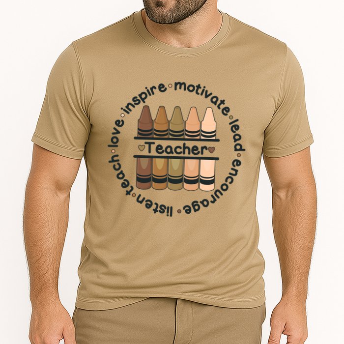 Multiethnic Teacher Inspire Motivate Lead Performance Shirt