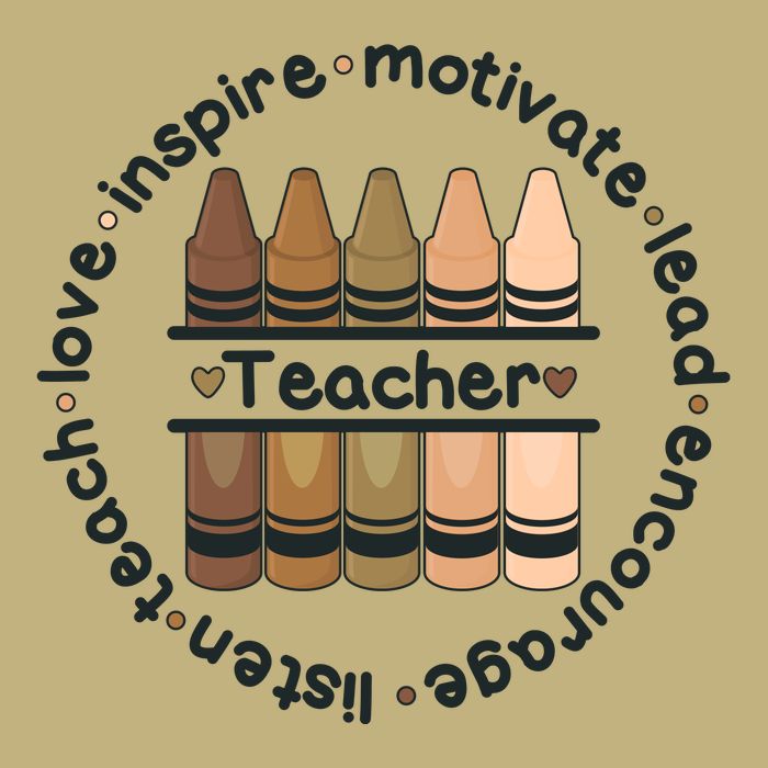 Multiethnic Teacher Inspire Motivate Lead Performance Shirt