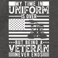 My Time In Uniform Is Over But Being A Veteran Never Ends Memorial Day Gift Vector Backpack