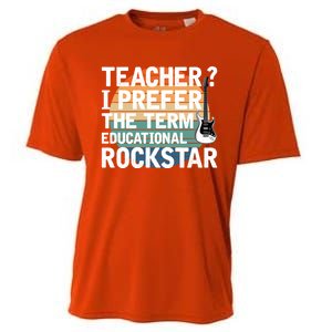 Music Teacher I Prefer Educational Rockstar Back To School Gift Cooling Performance Crew T-Shirt