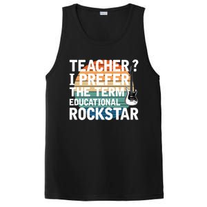 Music Teacher I Prefer Educational Rockstar Back To School Gift PosiCharge Competitor Tank