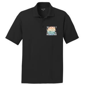 Music Teacher I Prefer Educational Rockstar Back To School Gift PosiCharge RacerMesh Polo