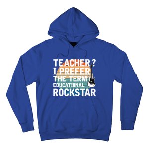 Music Teacher I Prefer Educational Rockstar Back To School Gift Hoodie