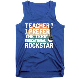 Music Teacher I Prefer Educational Rockstar Back To School Gift Tank Top