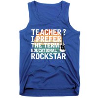 Music Teacher I Prefer Educational Rockstar Back To School Gift Tank Top