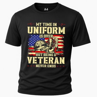 My Time In Uniform Is Over But Being A Veteran Never Ends Performance Shirt