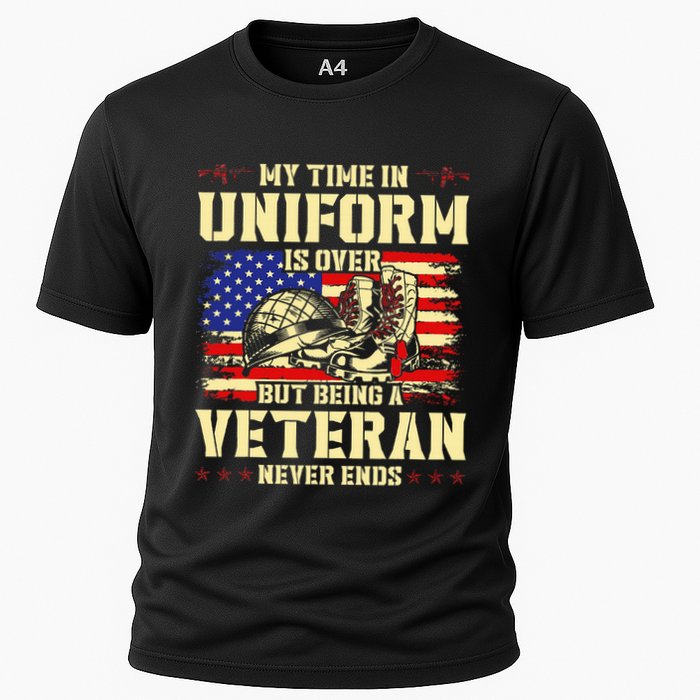My Time In Uniform Is Over But Being A Veteran Never Ends Performance Shirt