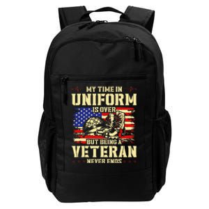 My Time In Uniform Is Over But Being A Veteran Never Ends Daily Commute Backpack