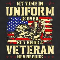 My Time In Uniform Is Over But Being A Veteran Never Ends 11oz C Handle Ceramic Mug