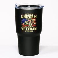 My Time In Uniform Is Over But Being A Veteran Never Ends Tumbler