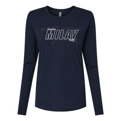 Milay Travel In Style Womens Cotton Relaxed Long Sleeve T-Shirt