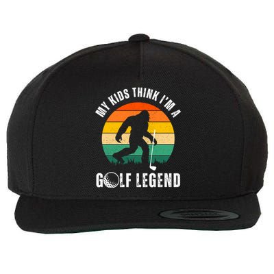 My Think IM A Golf Legend FatherS Day Golf Dad Funny Gift Wool Snapback Cap