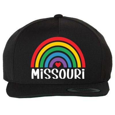 Missouri Travel I Love Missouri Usa Funny Gift Wool Snapback Cap