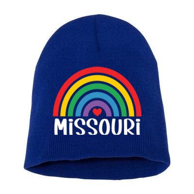 Missouri Travel I Love Missouri Usa Funny Gift Short Acrylic Beanie