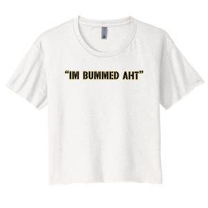 Mike Tomlin Im Bummed Aht Butch Bechtold Women's Crop Top Tee