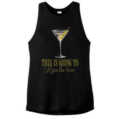 Martini This Is Going To Ruin The Ladies PosiCharge Tri-Blend Wicking Tank