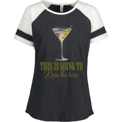 Martini This Is Going To Ruin The Enza Ladies Jersey Colorblock Tee