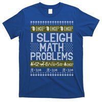 Math Teacher I Sleigh Math Problems Christmas Ugly Sweater Gift T-Shirt