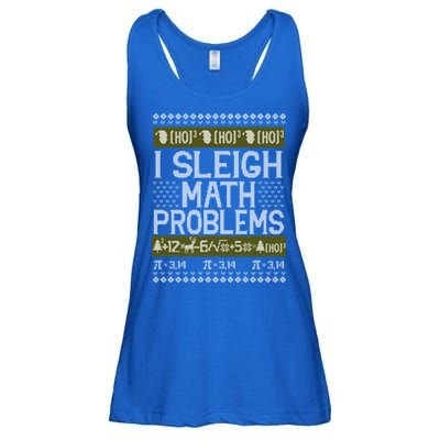 Math Teacher I Sleigh Math Problems Christmas Ugly Sweater Gift Ladies Essential Flowy Tank
