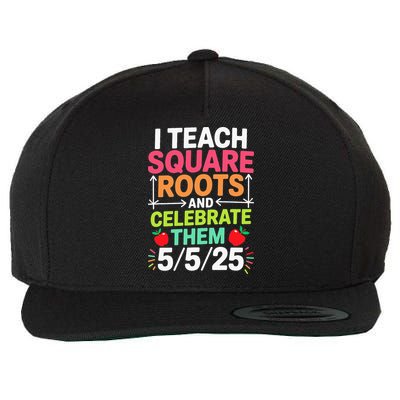Math Teachers I Teach Square Roots Funny Square Root Day Wool Snapback Cap