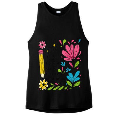 Math Teacher Ive Got Skills Theyre Multiplyin Mathematics Ladies PosiCharge Tri-Blend Wicking Tank