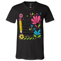 Math Teacher Ive Got Skills Theyre Multiplyin Mathematics V-Neck T-Shirt