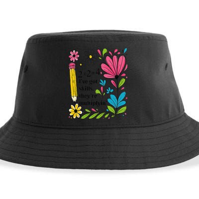 Math Teacher Ive Got Skills Theyre Multiplyin Mathematics Sustainable Bucket Hat