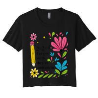 Math Teacher Ive Got Skills Theyre Multiplyin Mathematics Women's Crop Top Tee