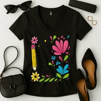 Math Teacher Ive Got Skills Theyre Multiplyin Mathematics Women's V-Neck T-Shirt