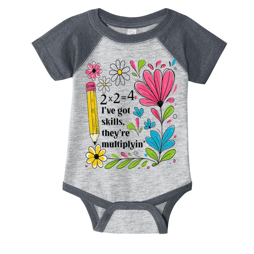 Math Teacher Ive Got Skills Theyre Multiplyin Mathematics Infant Baby Jersey Bodysuit