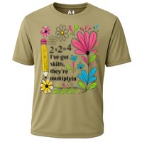 Math Teacher Ive Got Skills Theyre Multiplyin Mathematics Cooling Performance Crew T-Shirt