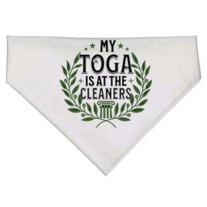 My Toga Is At The Cleaners Funny Toga Party USA-Made Doggie Bandana