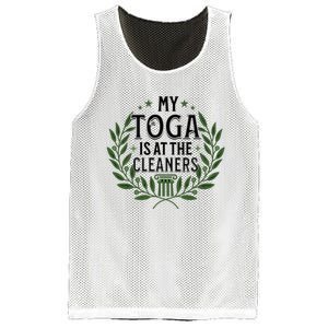 My Toga Is At The Cleaners Funny Toga Party Mesh Reversible Basketball Jersey Tank