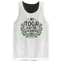 My Toga Is At The Cleaners Funny Toga Party Mesh Reversible Basketball Jersey Tank