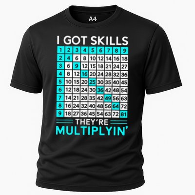 Math Teacher I Got Skills They're Multiplying Performance Shirt