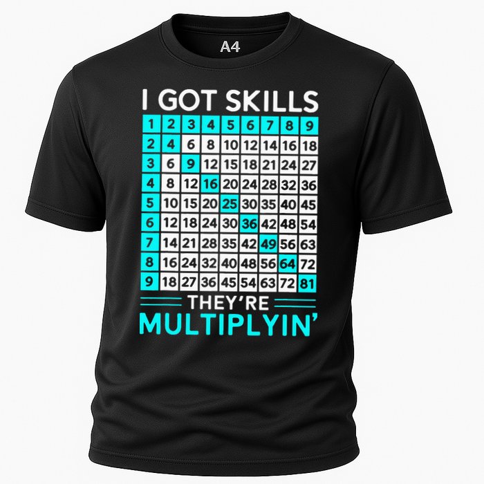 Math Teacher I Got Skills They're Multiplying Performance Shirt