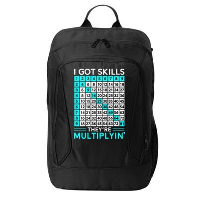 Math Teacher I Got Skills They're Multiplying City Backpack