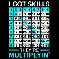 Math Teacher I Got Skills They're Multiplying Button